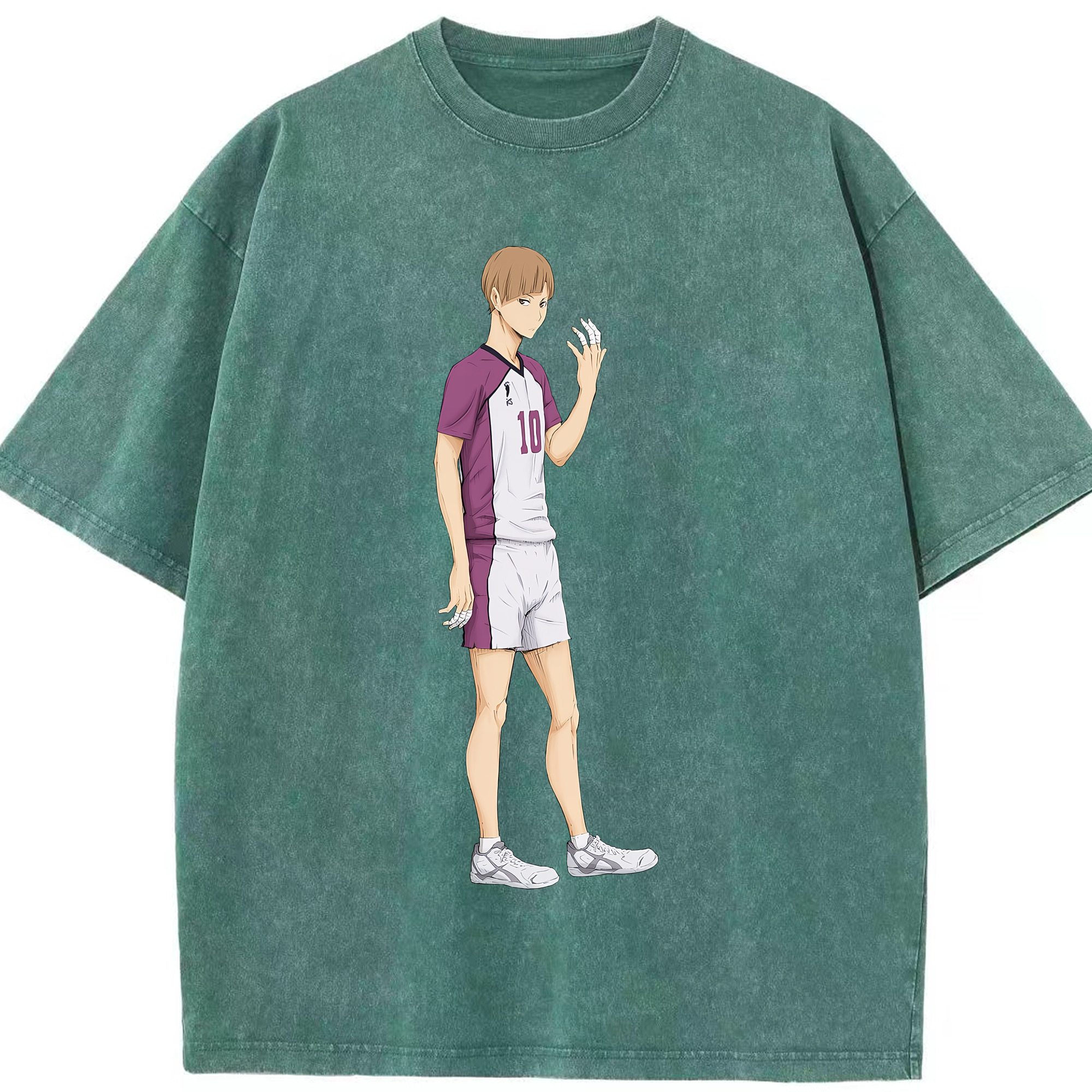 （画像用） ハイキュー!! Haikyu!! 綿100% ヴィンテージ風 半袖Tシャツ（フロントプリント）